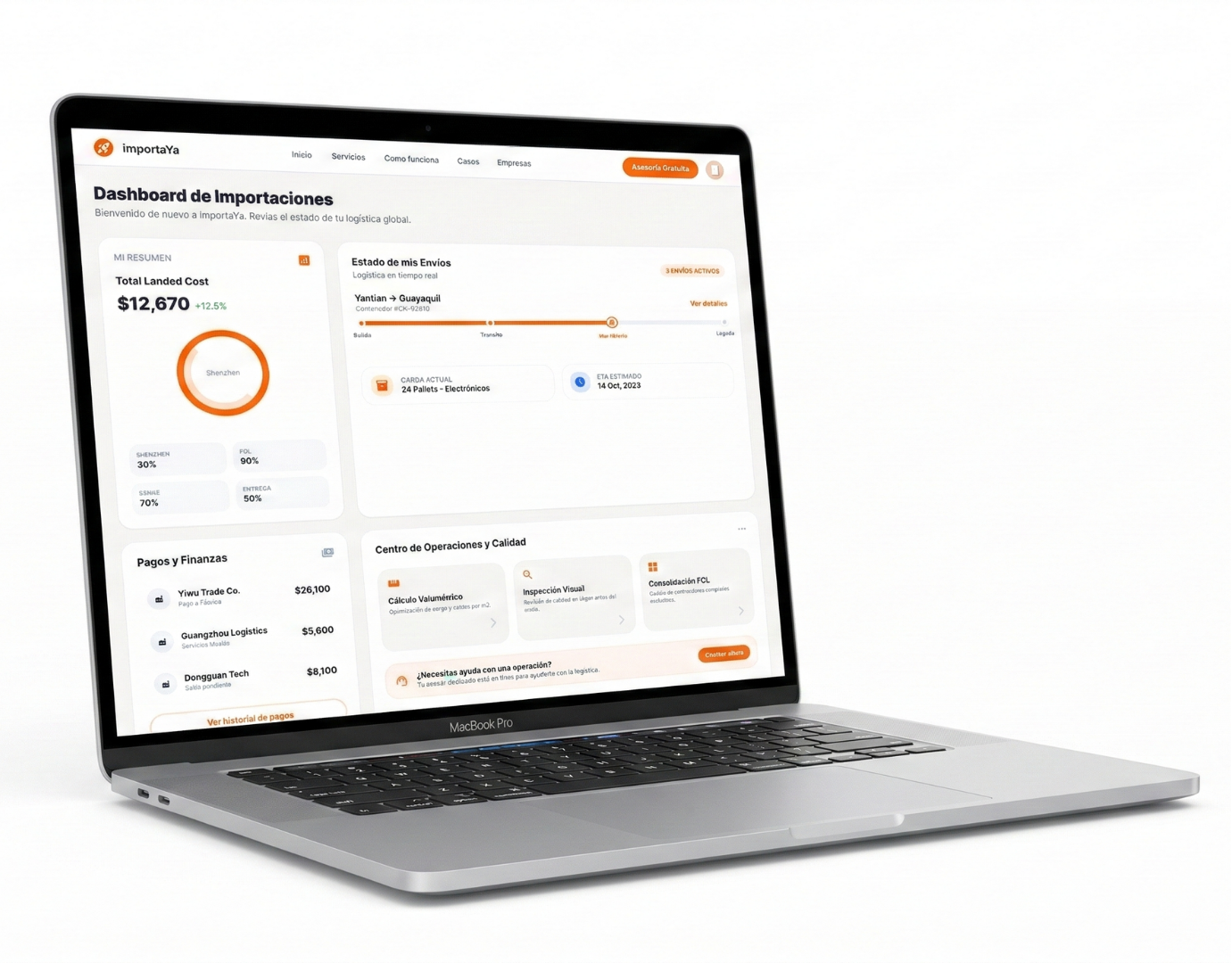 Dashboard Importa Ya